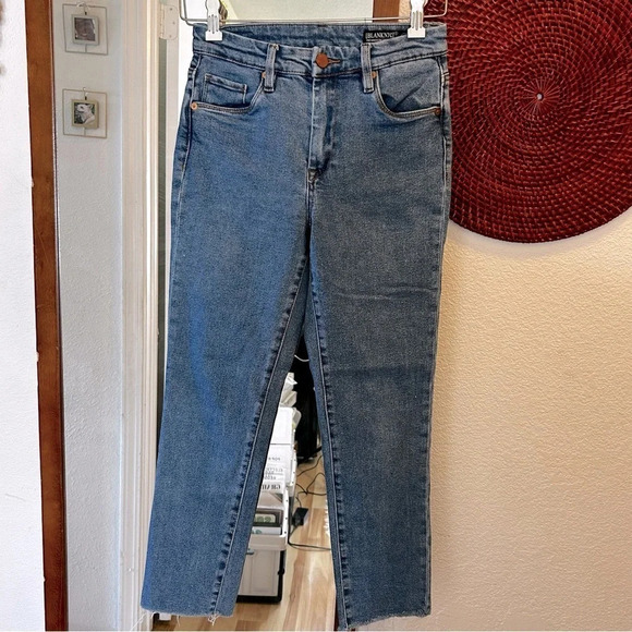 BlankNYC Medium Wash The Madison Crop High Rise Ankle Skinny Jeans - size 27 - Picture 1 of 5